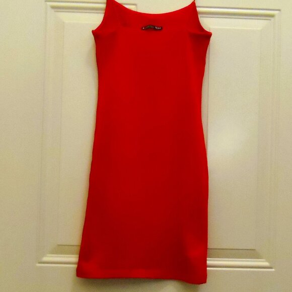 Zara - Tight Bodycon  Mini Dress Red Size M - Picture 2 of 4